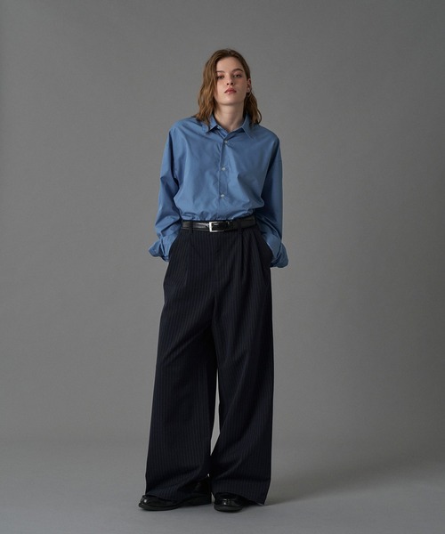 ONCILY（オンシェリー）の「【SET UP可能】TWO-TUCK BAGGY SLACKS / ツータックバギースラックス（スラックス・メンズ・ブラック/ネイビー/ブラウン系その他/ブラック系その他・LARGE/MEDIUM/SMALL）」の19枚目の写真