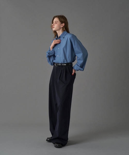 ONCILY（オンシェリー）の「【SET UP可能】TWO-TUCK BAGGY SLACKS / ツータックバギースラックス（スラックス・メンズ・ブラック/ネイビー/ブラウン系その他/ブラック系その他・LARGE/MEDIUM/SMALL）」の21枚目の写真