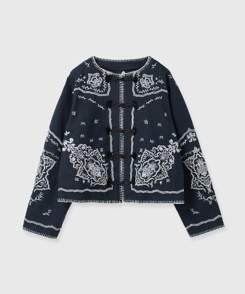 CREDONA(クレドナ)の「VENEZIA LACE BLOUSE/ヴェネツィアレースブラウス(シャツ/ブラウス・レディース・ネイビー/ホワイト・FREE)」の13枚目の写真