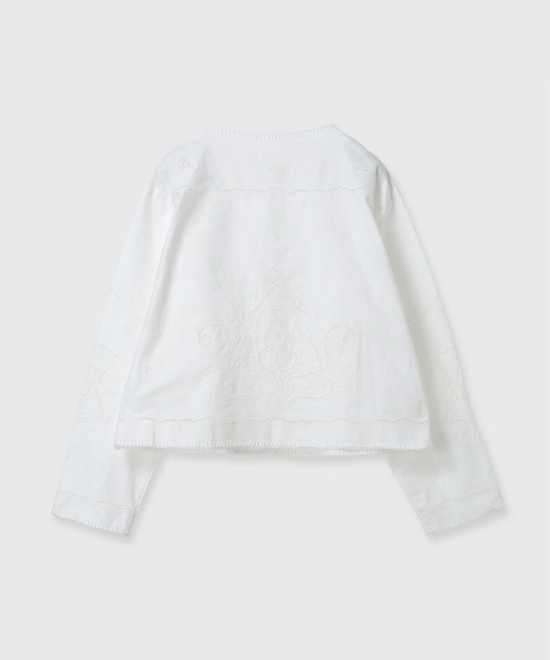 CREDONA(クレドナ)の「VENEZIA LACE BLOUSE/ヴェネツィアレースブラウス(シャツ/ブラウス・レディース・ネイビー/ホワイト・FREE)」の14枚目の写真