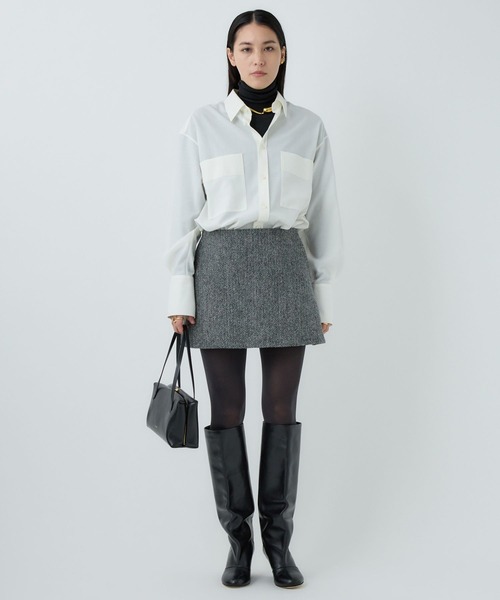 Chaos（カオス）の「Chaos(カオス)/ ハリスミニスカート◆セットアップ可◆（スカート・レディース・グレー系その他/ブラウン系その他・FREE）」の3枚目の写真