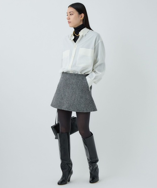 Chaos（カオス）の「Chaos(カオス)/ ハリスミニスカート◆セットアップ可◆（スカート・レディース・グレー系その他/ブラウン系その他・FREE）」の4枚目の写真