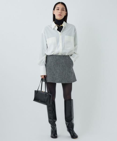 Chaos（カオス）の「Chaos(カオス)/ ハリスミニスカート◆セットアップ可◆（スカート・レディース・グレー系その他/ブラウン系その他・FREE）」の5枚目の写真