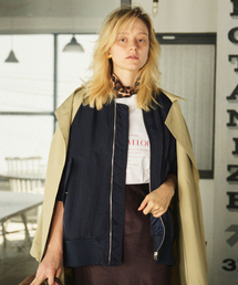 Rouge vif | 【高機能中綿使用】ミリタリーブルゾン(ブルゾン)