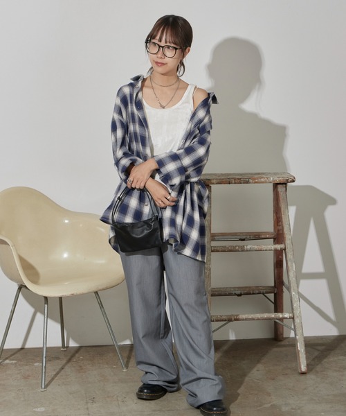 MILLER(ミラー)の「R.P.miller/ミラー Velor Prib Tank ベロア生地 タンクトップ(タンクトップ・レディース・ネイビー/アイボリー・FREE)」の19枚目の写真