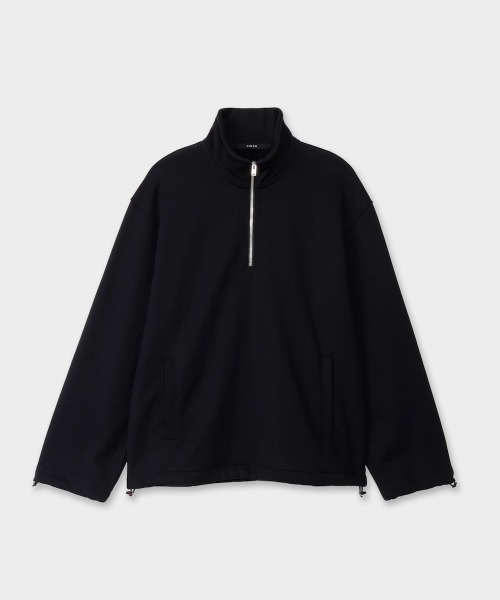 CINOH（チノ）の「HELENE SWEAT HALF ZIP PULLOVER（スウェット・メンズ・グレー/ブラック・46/44）」の6枚目の写真