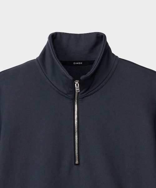 CINOH（チノ）の「HELENE SWEAT HALF ZIP PULLOVER（スウェット・メンズ・グレー/ブラック・46/44）」の10枚目の写真