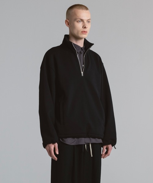 メンズウェア OBSIDIAN SWEAT HALF ZIP PULLOVER オブシディアン