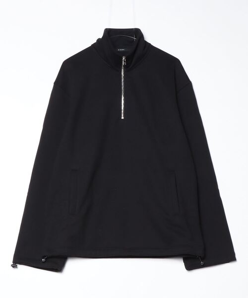 CINOH（チノ）の「HELENE SWEAT HALF ZIP PULLOVER（スウェット・メンズ・グレー/ブラック・46/44）」の3枚目の写真