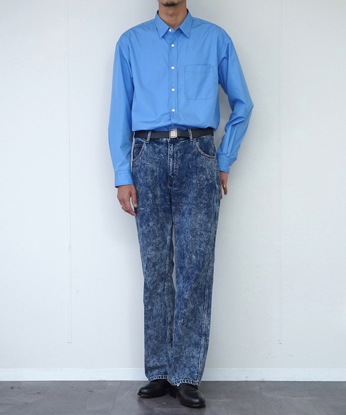 GUNG HO(ガンホー)の「GUNG HO / ガンホー DENIM BOOTS CUT PANTS ブーツカット フレアデニム(デニムパンツ・メンズ・ブラック系1/ブラック/ライトブルー・MEDIUM/LARGE/SMALL/X-LARGE)」の3枚目の写真