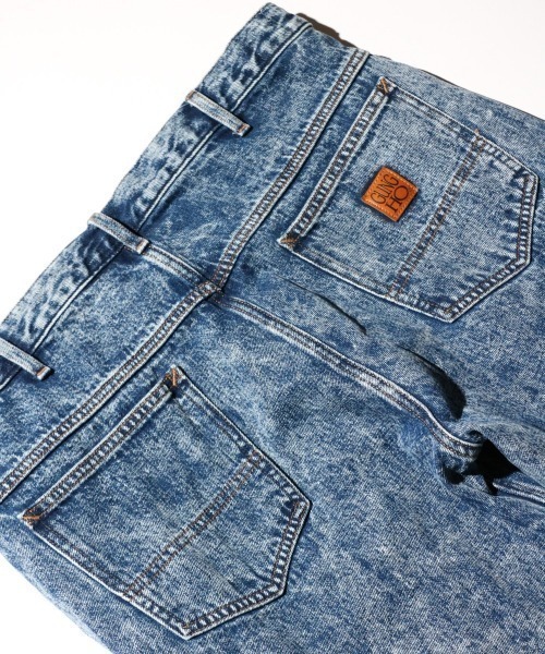GUNG HO(ガンホー)の「GUNG HO / ガンホー DENIM BOOTS CUT PANTS ブーツカット フレアデニム(デニムパンツ・メンズ・ブラック系1/ブラック/ライトブルー・MEDIUM/LARGE/SMALL/X-LARGE)」の10枚目の写真