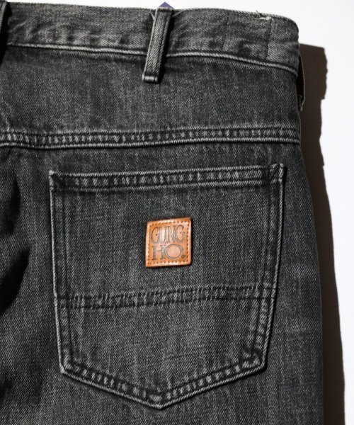 GUNG HO(ガンホー)の「GUNG HO / ガンホー DENIM BOOTS CUT PANTS ブーツカット フレアデニム(デニムパンツ・メンズ・ブラック系1/ブラック/ライトブルー・MEDIUM/LARGE/SMALL/X-LARGE)」の19枚目の写真