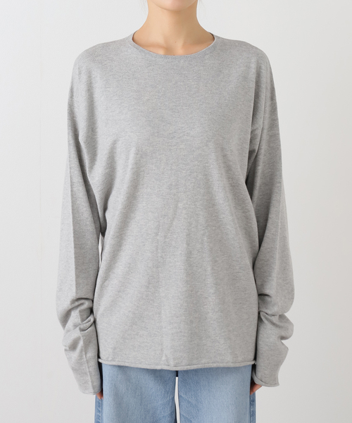 FRAMeWORK(フレームワーク)の「extreme cashmere/エクストリームカシミヤ aries(ニット/セーター・レディース・グレー/ホワイト系その他・FREE)」の4枚目の写真