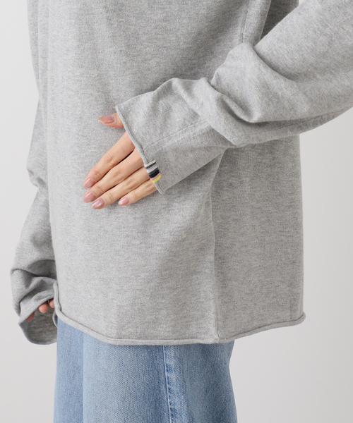 FRAMeWORK(フレームワーク)の「extreme cashmere/エクストリームカシミヤ aries(ニット/セーター・レディース・グレー/ホワイト系その他・FREE)」の9枚目の写真