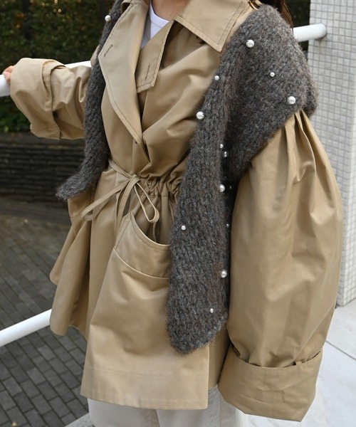 s*o様 WILLFULLYウエストギャザーミドルトレンチコート WILLFULLY（ウィルフリー）の「waist gather middle trench coat