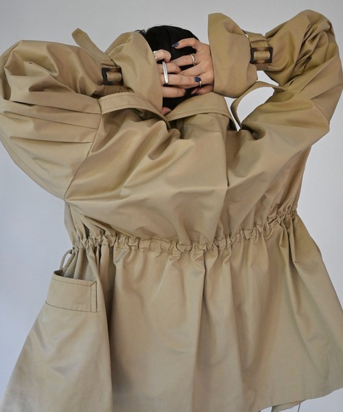 willfully トレンチコート　エクリュ waist gather middle trench coat（トレンチコート）｜WILLFULLY