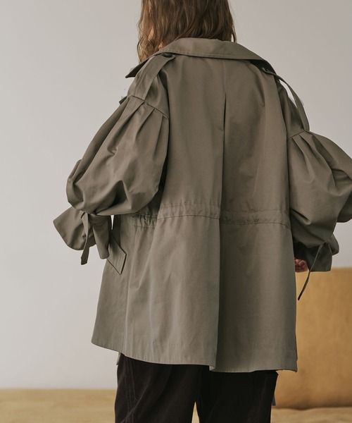 WILLFULLY（ウィルフリー）の「waist gather middle trench coat