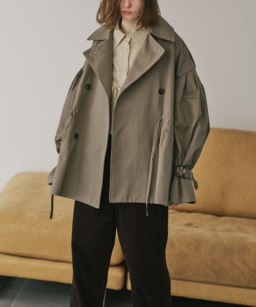 WILLFULLY トレンチコート WILLFULLY - 【POP UP期間限定】shaggy volume sleeve trench long