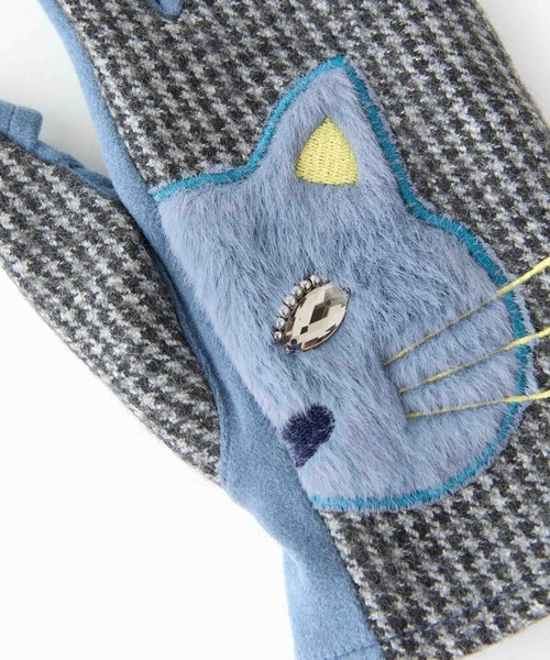 Casselini（キャセリーニ）の「Casselini(キャセリーニ)アニマルグローブ（手袋・レディース・ブラック/ベージュ/チェック・FREE）」の18枚目の写真