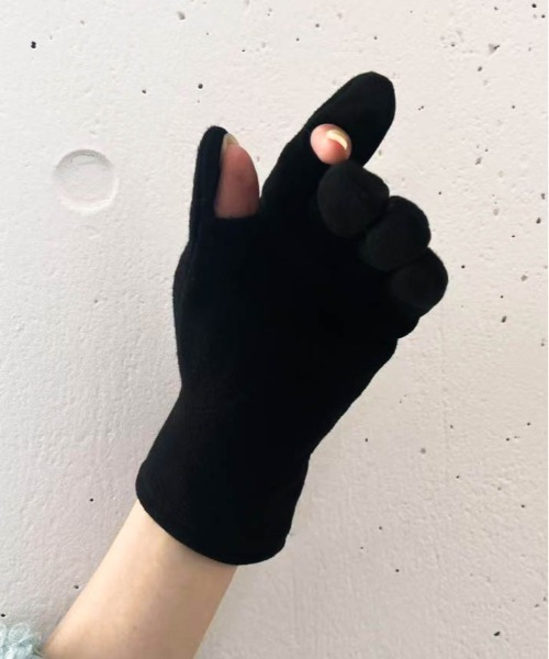 Casselini（キャセリーニ）の「Casselini(キャセリーニ)アニマルグローブ（手袋・レディース・ブラック/ベージュ/チェック・FREE）」の13枚目の写真