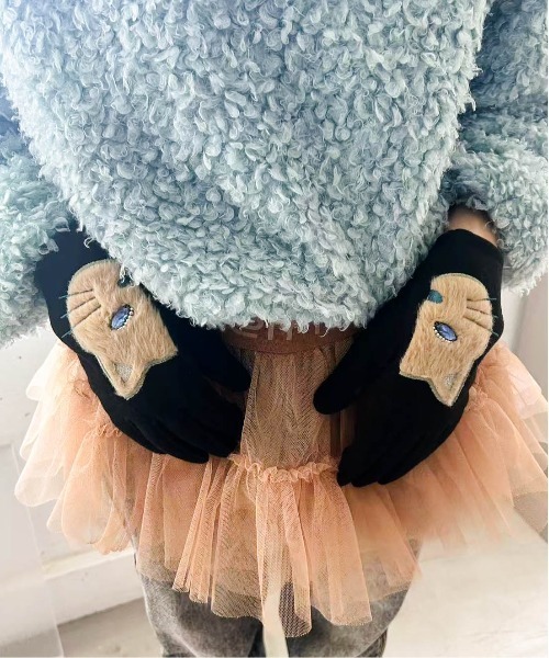 Casselini（キャセリーニ）の「Casselini(キャセリーニ)アニマルグローブ（手袋・レディース・ブラック/ベージュ/チェック・FREE）」の12枚目の写真