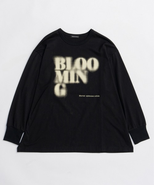 セール】Blur Print Long Tee / ブラープリントロンTEE（Tシャツ