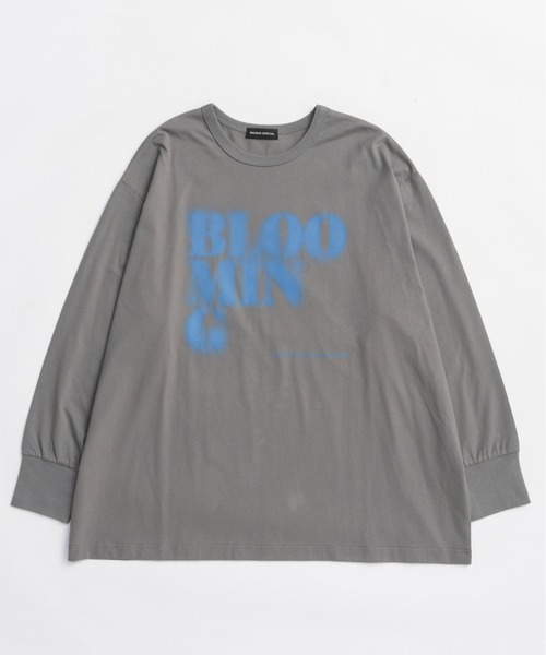 MAISON SPECIAL(メゾンスペシャル)の「Blur Print Long Tee / ブラープリントロンTEE(Tシャツ/カットソー・レディース・ブラック/グレー/ホワイト/ベージュ・FREE)」の8枚目の写真