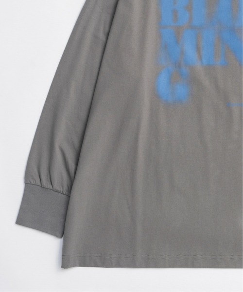 MAISON SPECIAL(メゾンスペシャル)の「Blur Print Long Tee / ブラープリントロンTEE(Tシャツ/カットソー・レディース・ブラック/グレー/ホワイト/ベージュ・FREE)」の10枚目の写真
