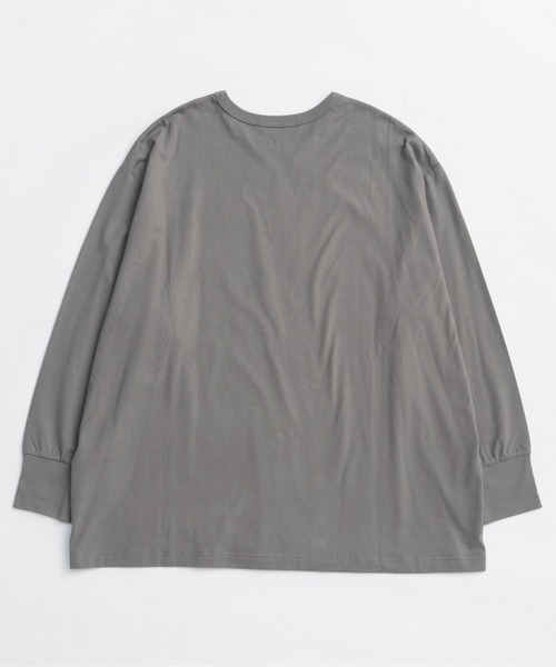 MAISON SPECIAL(メゾンスペシャル)の「Blur Print Long Tee / ブラープリントロンTEE(Tシャツ/カットソー・レディース・ブラック/グレー/ホワイト/ベージュ・FREE)」の9枚目の写真