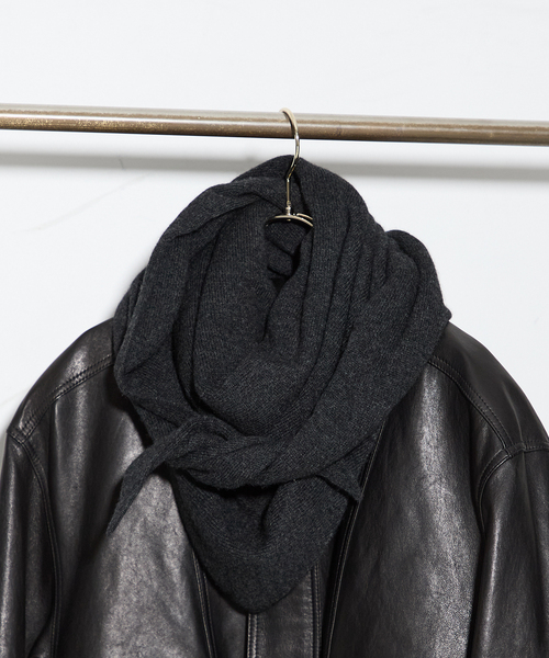 ASAUCE MELER】シームレス トライアングル カシミヤニットストール