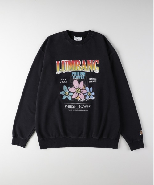 Right-on（ライトオン）の「【Philip Lumbang】プリントスウェットプルオーバー（スウェット・メンズ・ネイビー/ホワイト/ブラック・M/L/XL）」の2枚目の写真