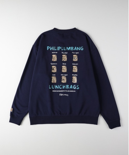 Right-on（ライトオン）の「【Philip Lumbang】プリントスウェットプルオーバー（スウェット・メンズ・ネイビー/ホワイト/ブラック・M/L/XL）」の4枚目の写真