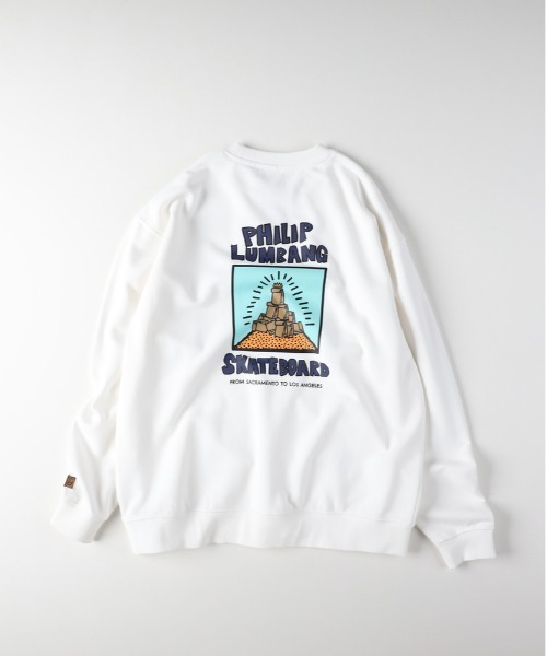 Right-on（ライトオン）の「【Philip Lumbang】プリントスウェットプルオーバー（スウェット・メンズ・ネイビー/ホワイト/ブラック・M/L/XL）」の5枚目の写真