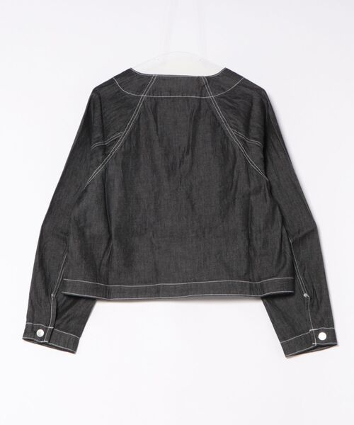 Munich（ミューニック）の「コットンリヨセルデニムコンパクトジャケット（デニムジャケット・レディース・ブラック/インディゴブルー・FREE）」の17枚目の写真