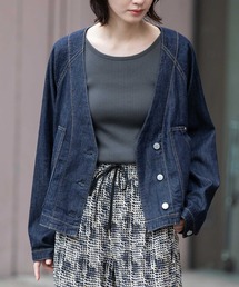 Munich | コットンリヨセルデニムコンパクトジャケット(デニムジャケット)