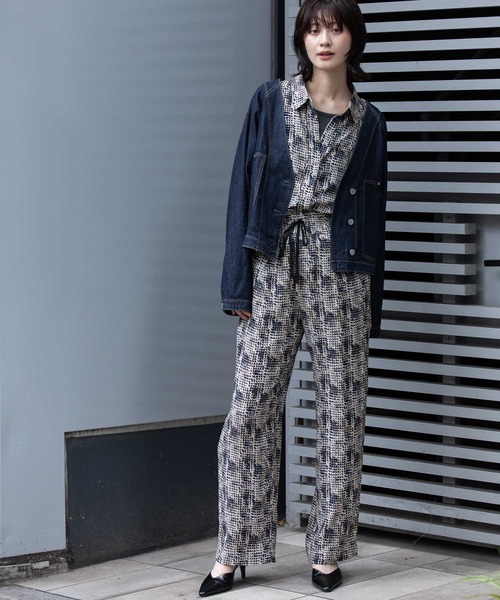 Munich（ミューニック）の「コットンリヨセルデニムコンパクトジャケット（デニムジャケット・レディース・ブラック/インディゴブルー・FREE）」の9枚目の写真