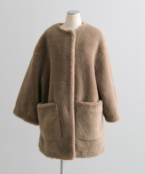 PUAL CE CIN（ピュアルセシン）の「リサイクルボアノーカラーコート