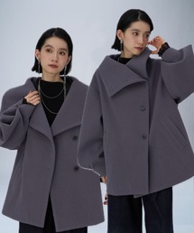 レディースのチェスターコート（パープル/紫色系）ファッション通販