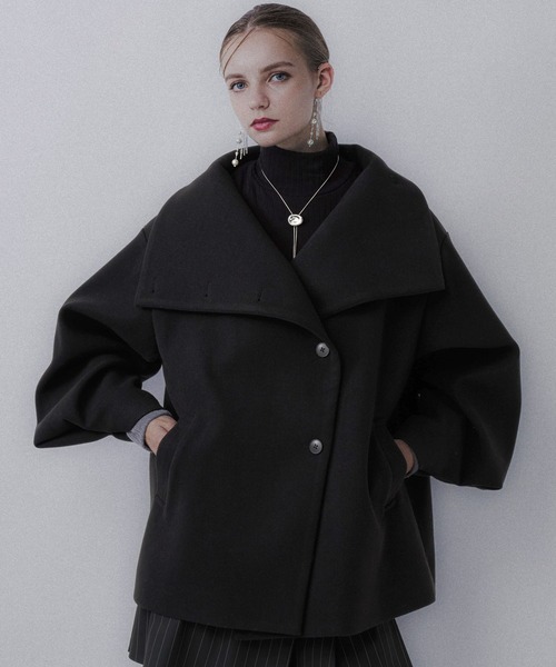 HARE ウーリーテック2WAY ミドルコート ウーリーテック2WAYミドルコート(HARE)（チェスターコート