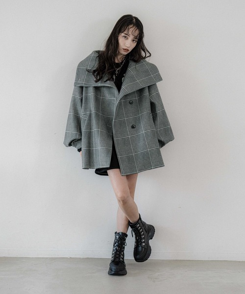 ウーリーテック2WAYミドルコート(HARE)（チェスターコート）｜HARE