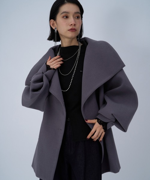 ウーリーテック2WAYミドルコート(HARE)（チェスターコート）｜HARE