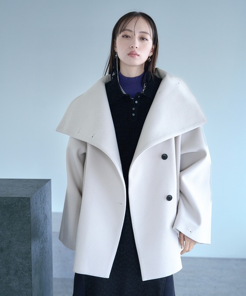 セール】ウーリーテック2WAYミドルコート(HARE)（チェスターコート