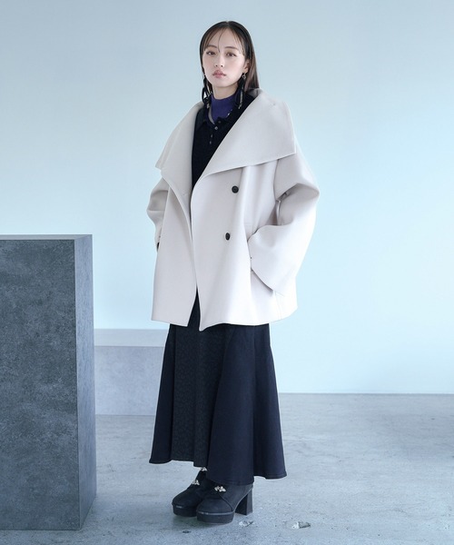 HARE ウーリーテック2WAY ミドルコート ウーリーテック2WAYミドルコート(HARE)（チェスターコート）｜HARE