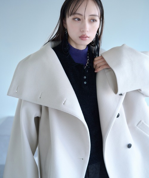 セール】ウーリーテック2WAYミドルコート(HARE)（チェスターコート