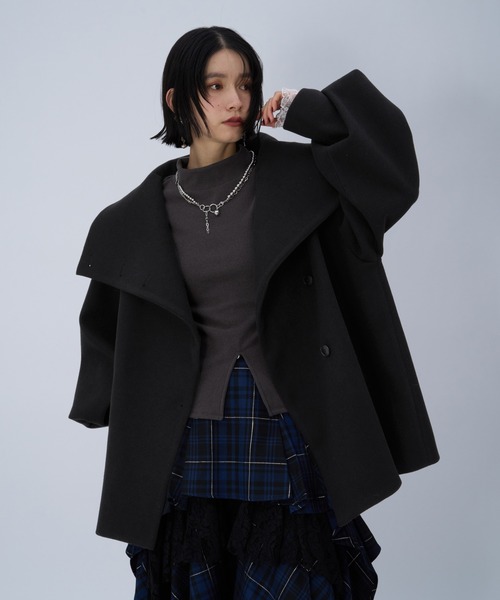 ウーリーテック2WAYミドルコート(HARE)（チェスターコート）｜HARE