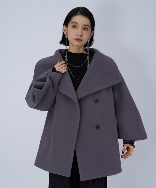 HARE ウーリーテック2WAY ミドルコート ウーリーテック2WAYミドルコート(HARE)（チェスターコート）｜HARE