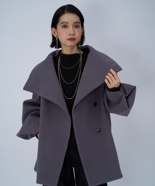 ウーリーテック2WAYミドルコート(HARE)（チェスターコート）｜HARE