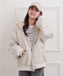 PINK-latte（ピンクラテ）の「リバーシブルフェイクファーブルゾン（ブルゾン・キッズ）」