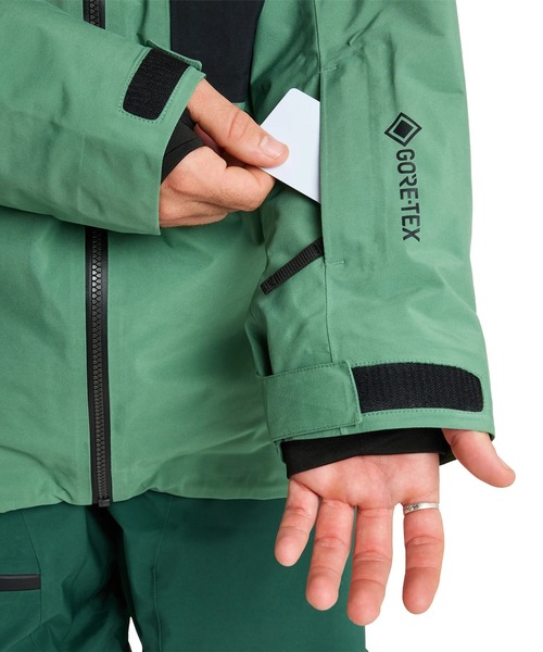 Quiksilver（クイックシルバー）の「FOREVER STRETCH GORE/クイックシルバーゴアテックススキースノーボードウェア(ジャケット)（マウンテンパーカー・メンズ・グリーン/ブラック・LARGE/SMALL/MEDIUM/X-LARGE）」の19枚目の写真
