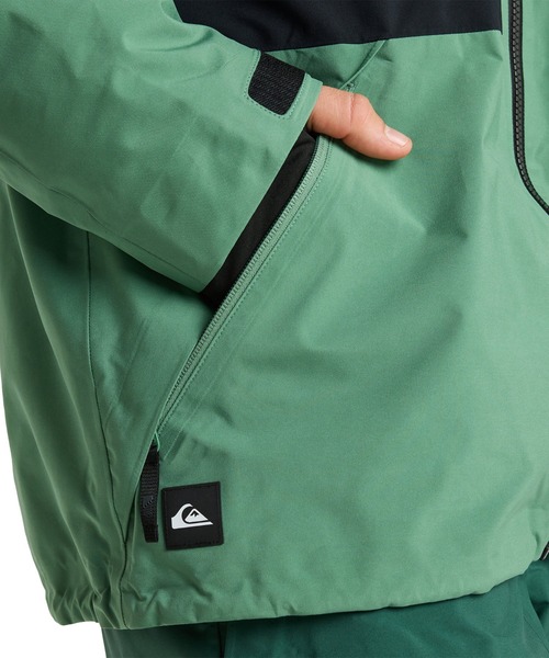 Quiksilver（クイックシルバー）の「FOREVER STRETCH GORE/クイックシルバーゴアテックススキースノーボードウェア(ジャケット)（マウンテンパーカー・メンズ・グリーン/ブラック・LARGE/SMALL/MEDIUM/X-LARGE）」の22枚目の写真